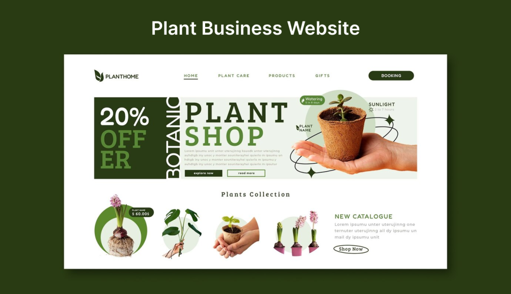 Plant Business Website