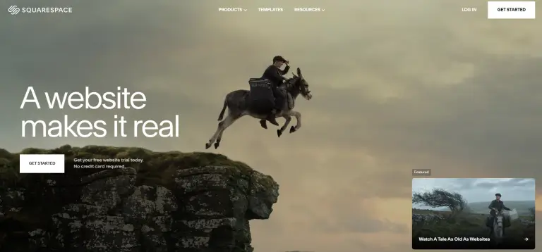 Squarespace Homepage