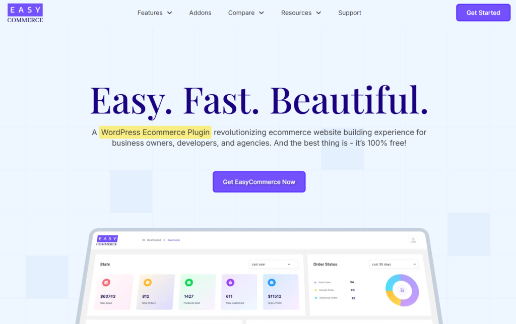 asyCommerce homepage