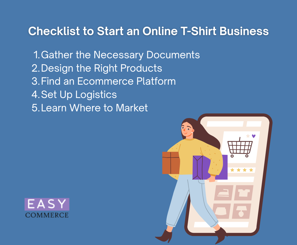 how to start an online t-shirt business easycommerce