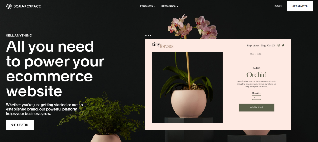 squarespace homepage best ecommerce platforms for beginners