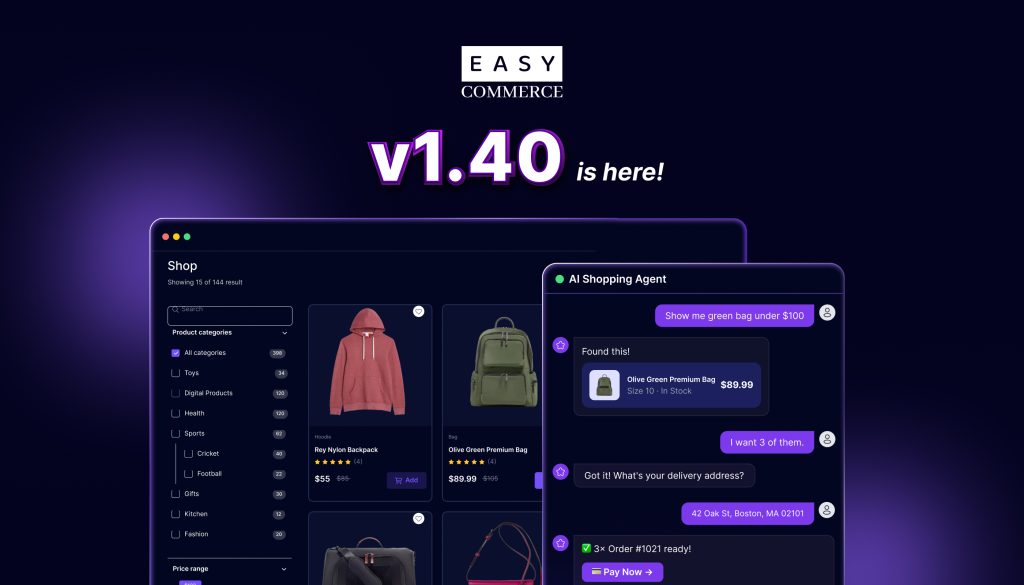 EasyCommerce v1.40