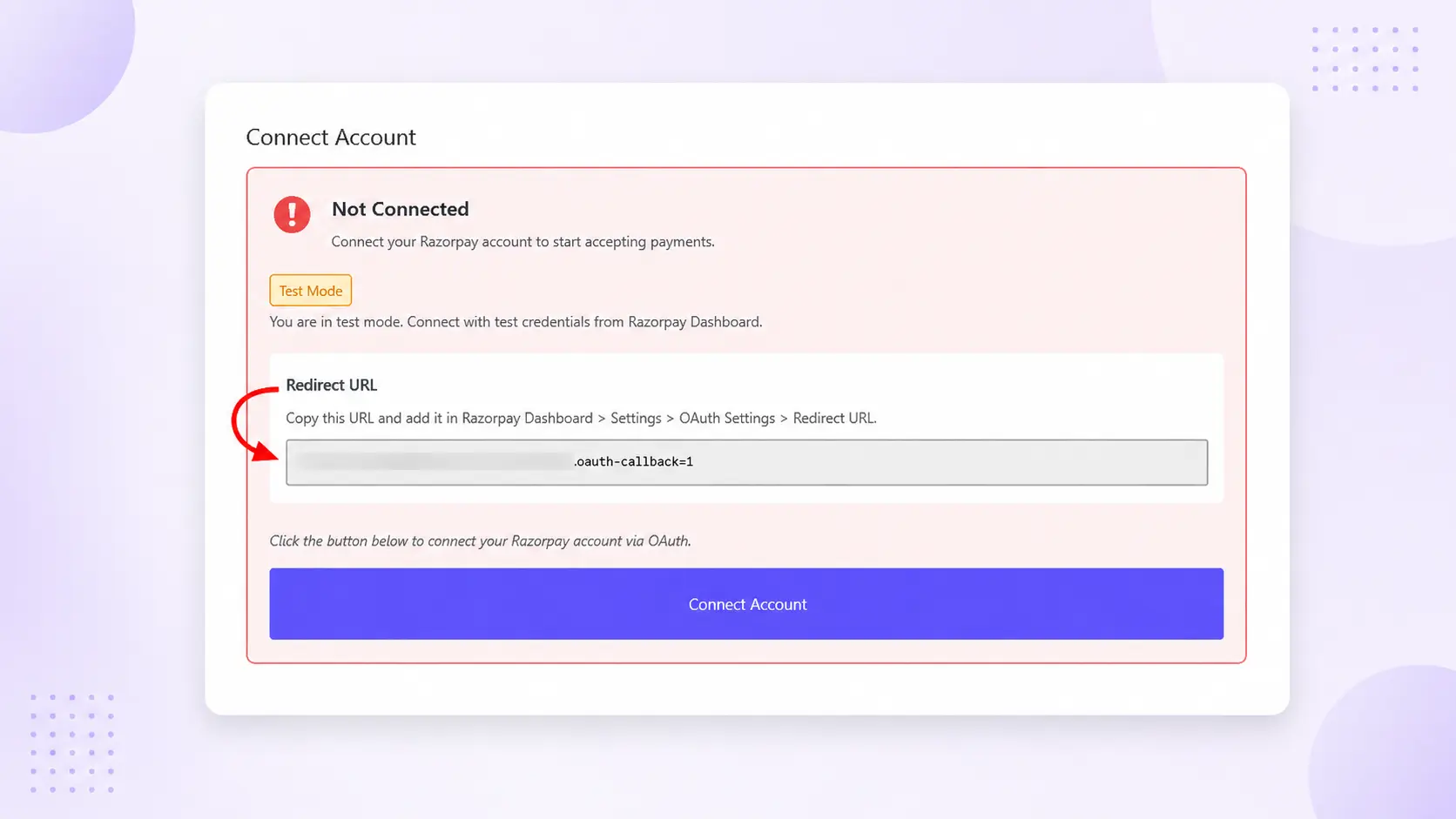 connect redirect url