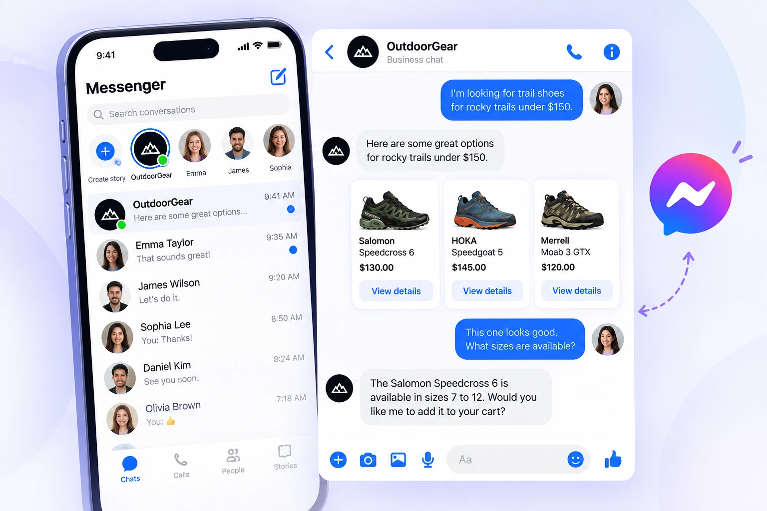 EasyCommerce Multi-Channel Agent selling through Facebook Messenger