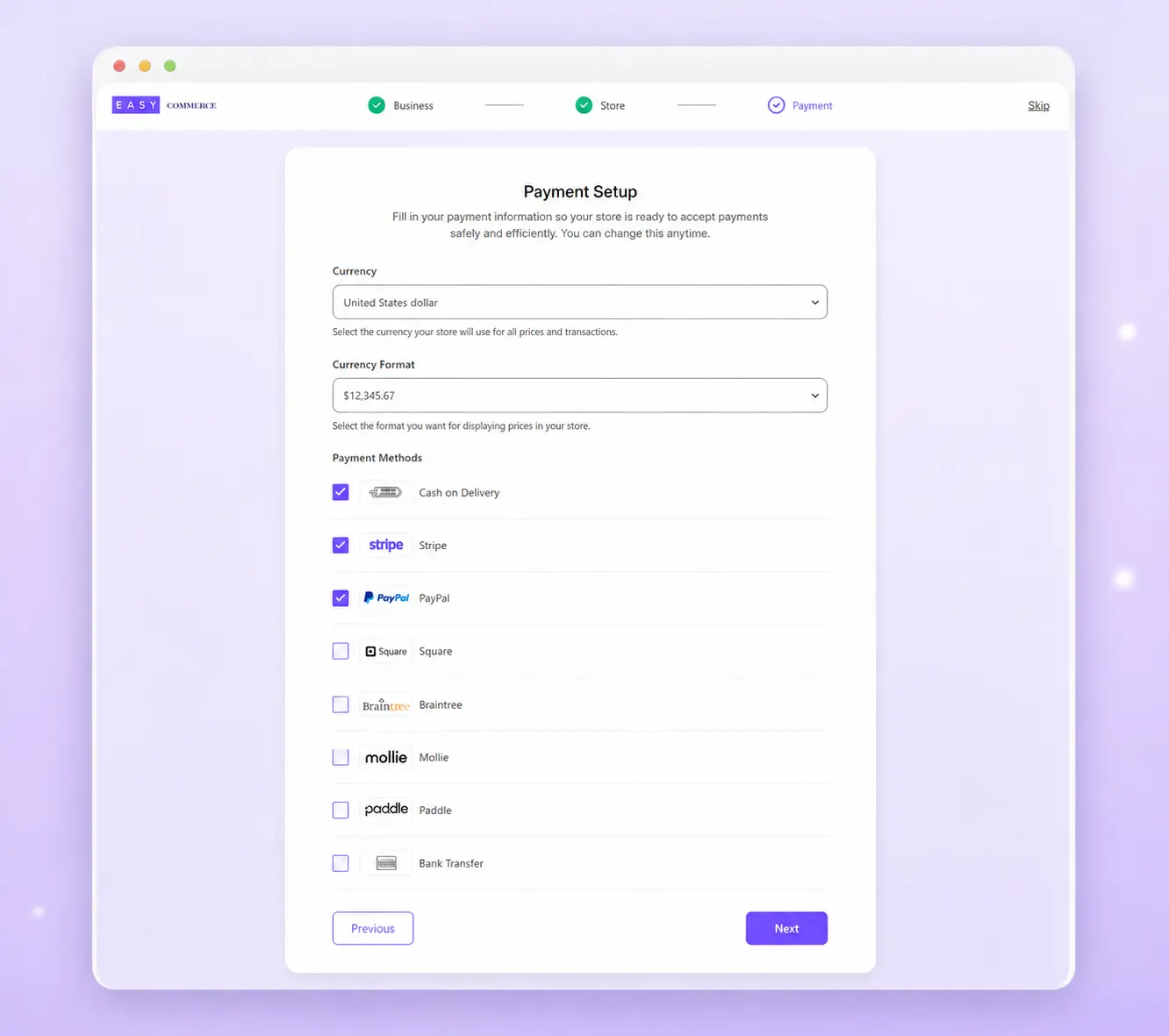 Set Pricing and Connect Payments