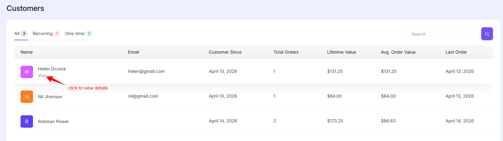 Track Customer Data – EasyCommerce