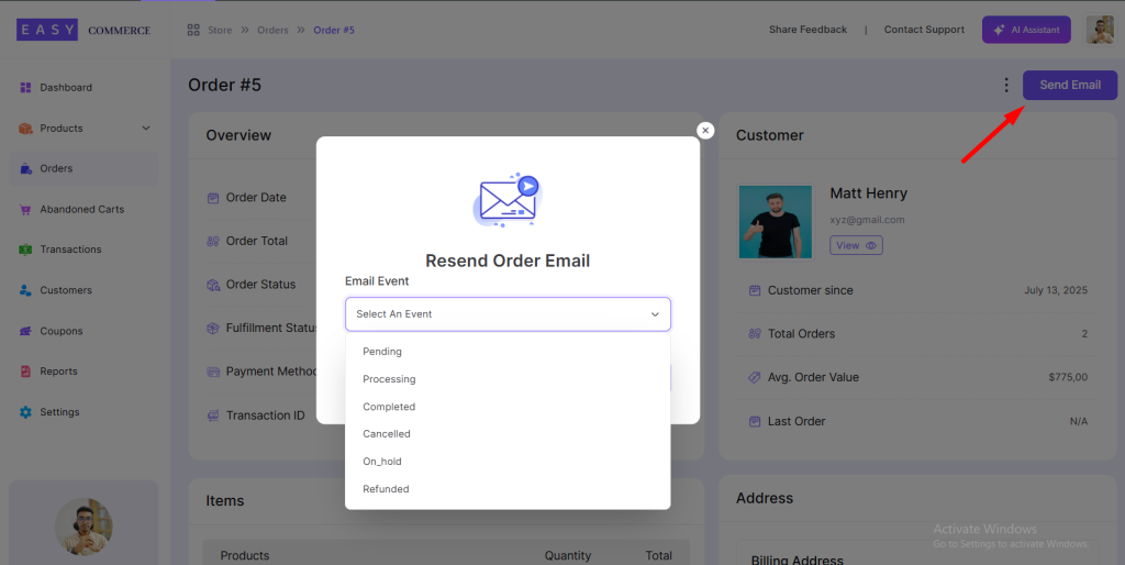Send email