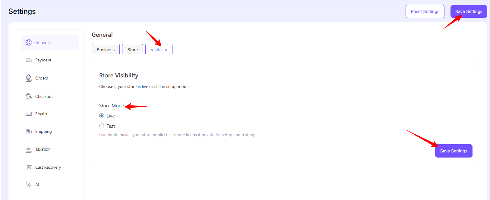 General Settings – EasyCommerce