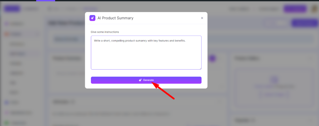 Add Product Name and Summary