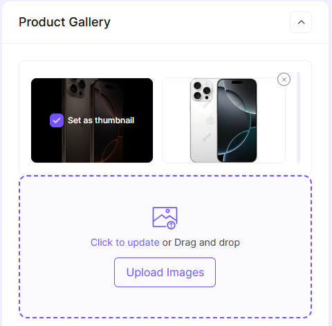Upload Product Images