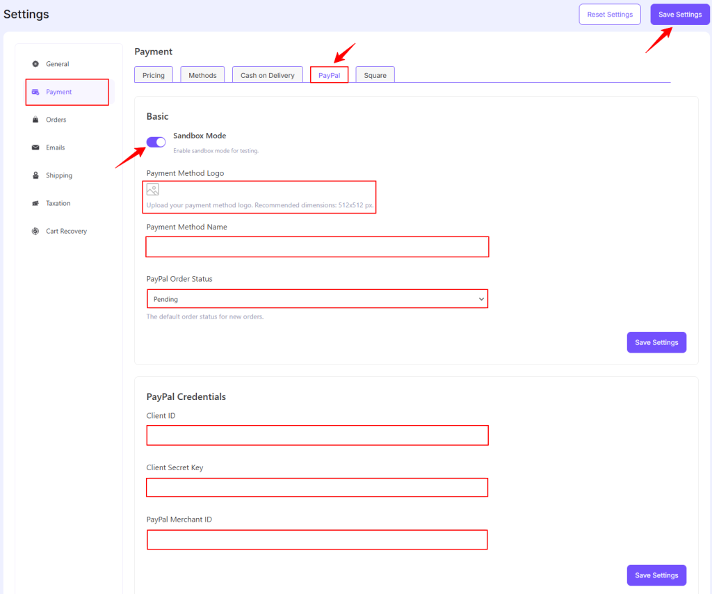 PayPal Payment Integration – EasyCommerce