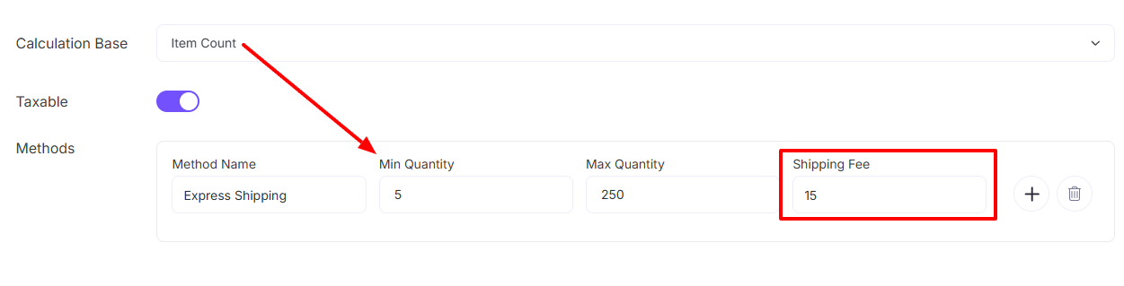 Shipping Settings – EasyCommerce