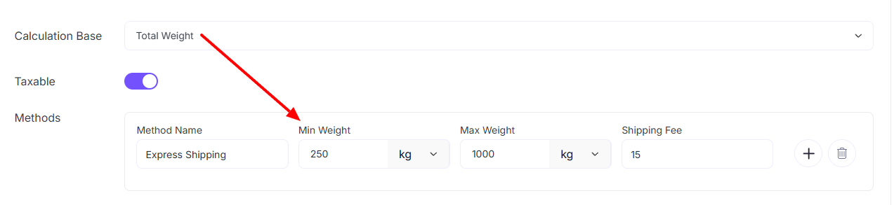 Shipping Settings – EasyCommerce